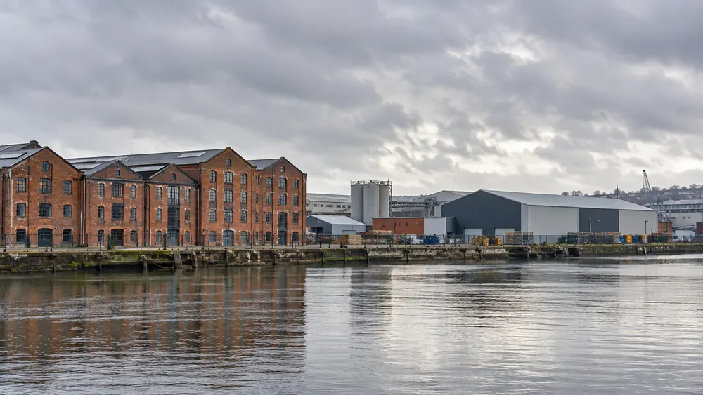 Bristol commercial waterfront and industrial buildings